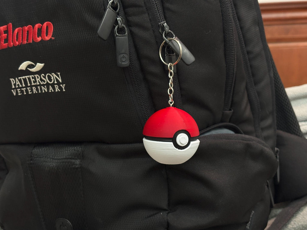 Handmade Pokeball Keychains 3 PACK | Mini Pokémon Balls | 3D Printed Pokeballs | •Great Ball, Ultra Ball & Poké Ball Set | Pokémon Gift