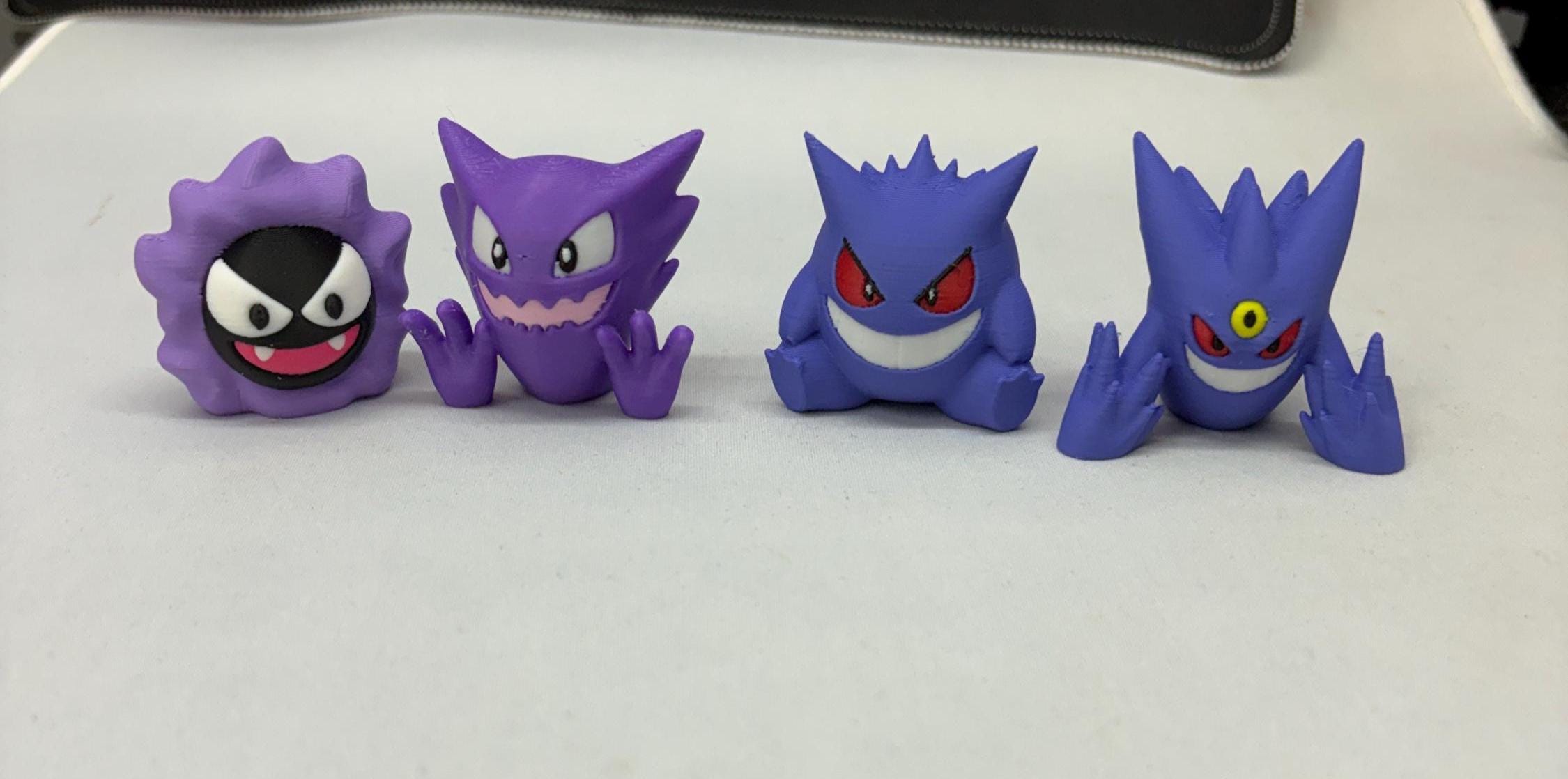 Geng Evolution Set - Gast Haunt Geng & Mega Geng - Pocket monster  3D Printed Figures, Gift, Desk Decor