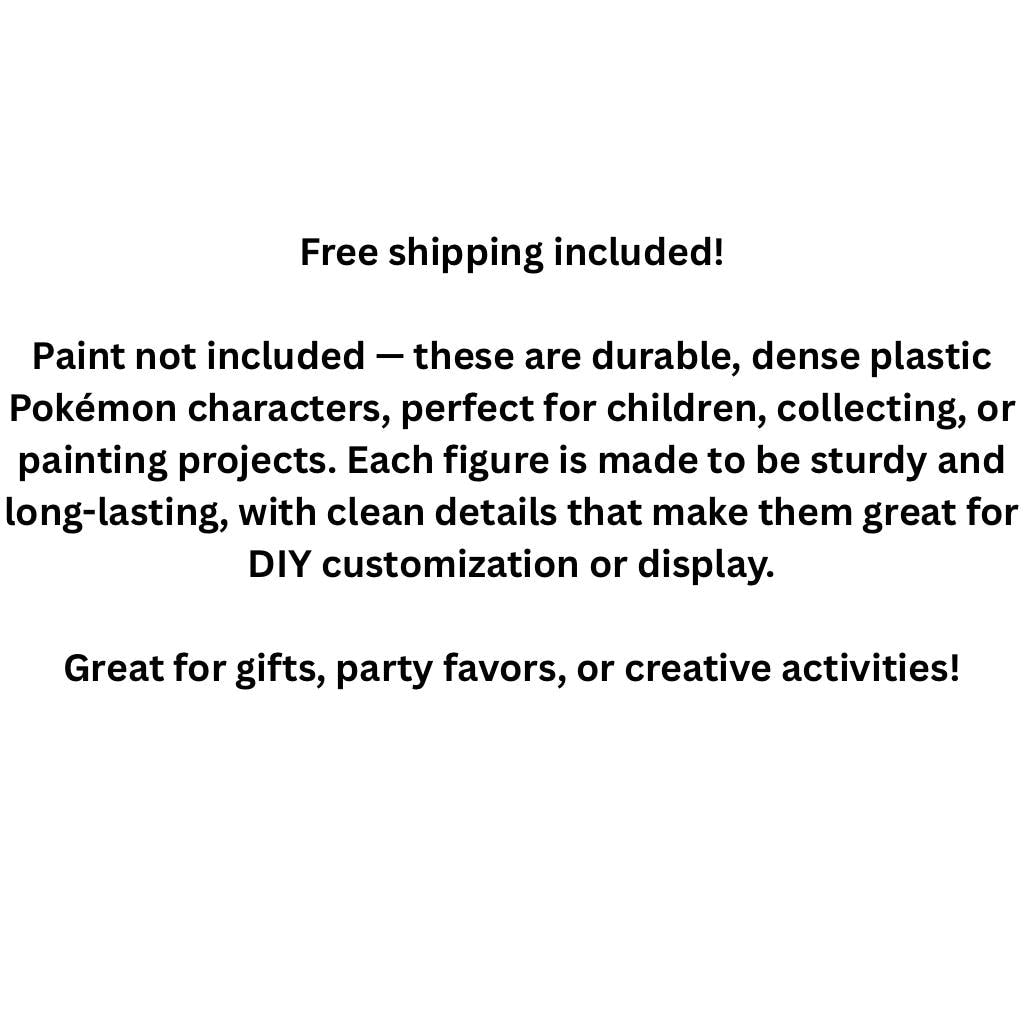 Paintable Poke Figures | Choose Your favorites | DIY Paintable 3D Printed Poke | Mini Poke Model Kit | Poke Gift | Unpainted