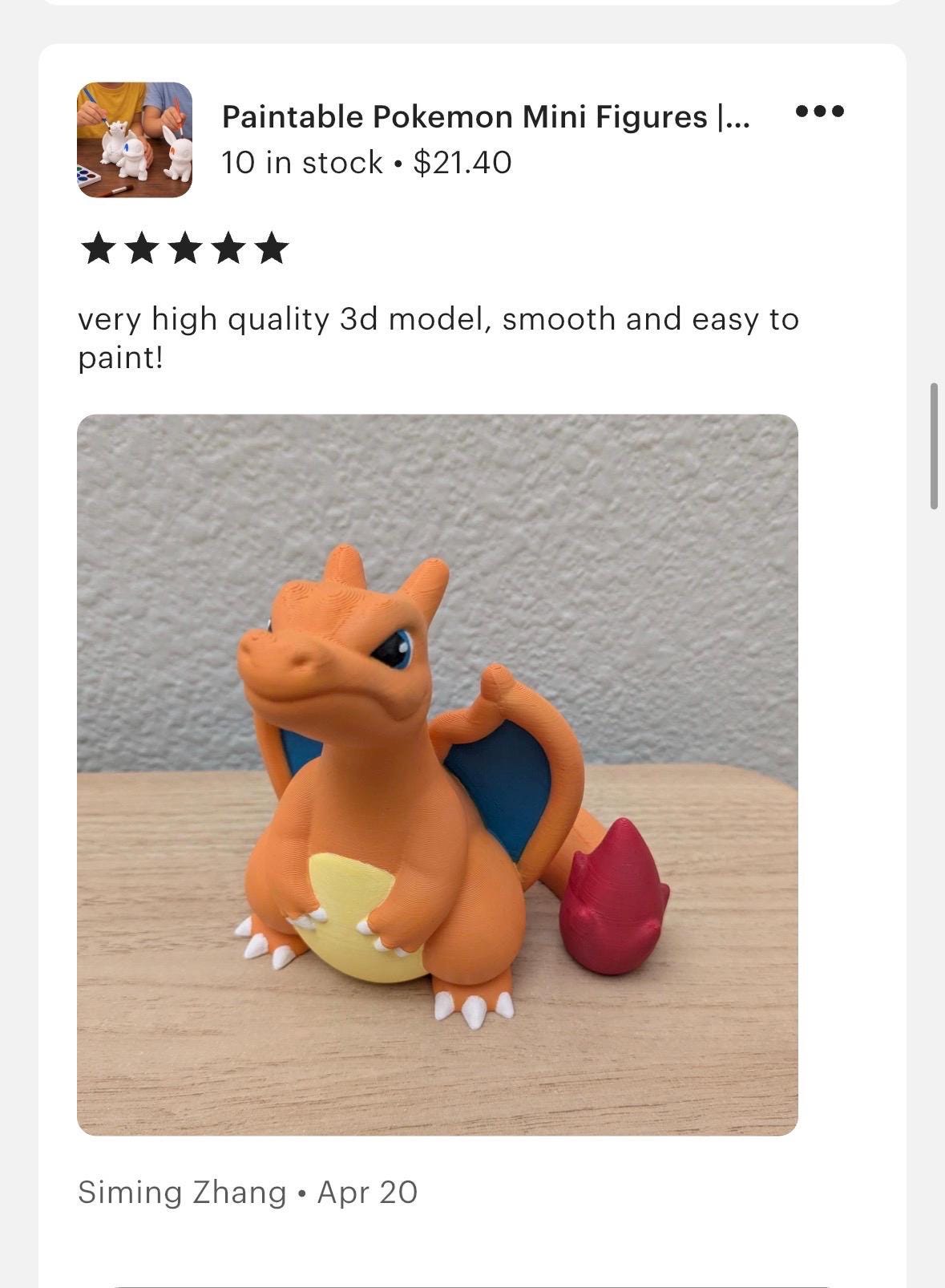 Paintable Poke Figures | Choose Your favorites | DIY Paintable 3D Printed Poke | Mini Poke Model Kit | Poke Gift | Unpainted