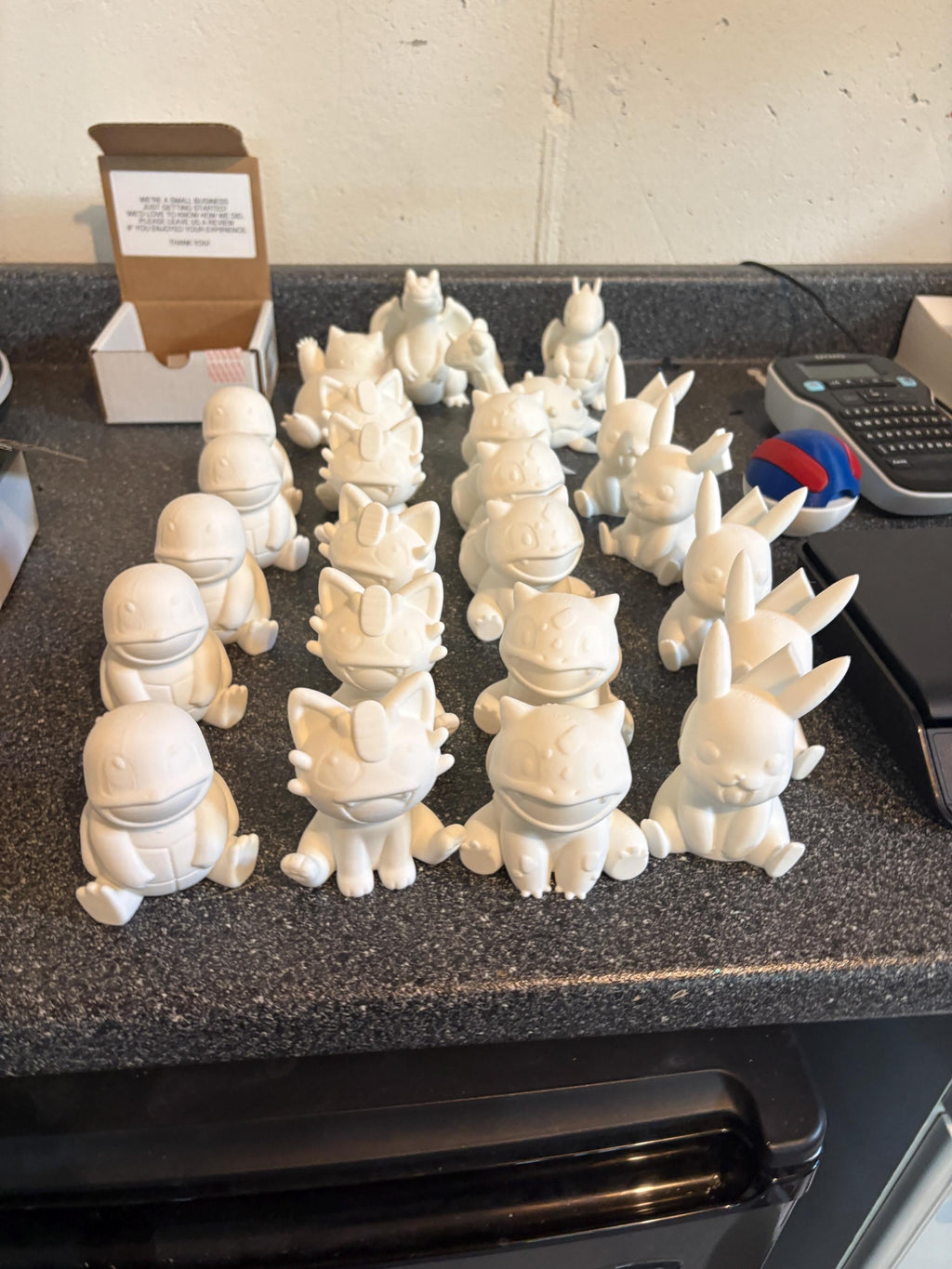 Paintable Poke Figures | Choose Your favorites | DIY Paintable 3D Printed Poke | Mini Poke Model Kit | Poke Gift | Unpainted