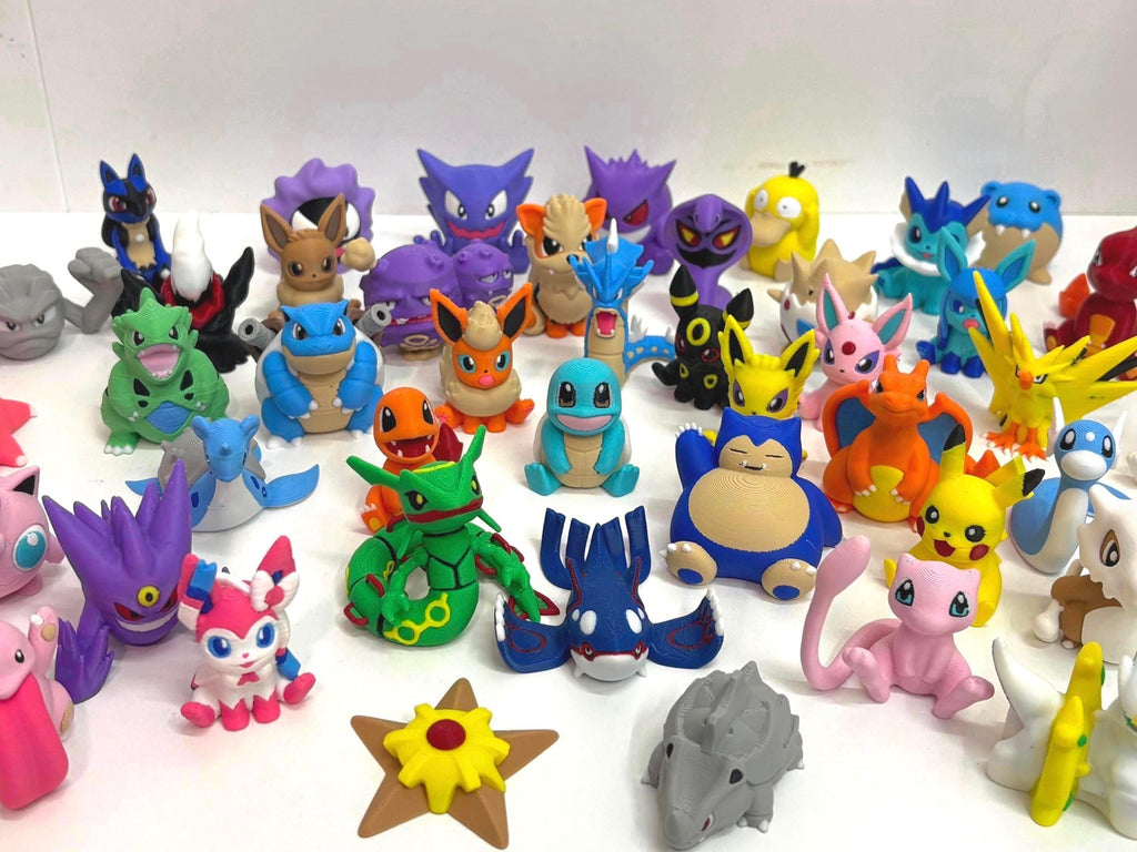 3D Printed Mini Pocket Monster Figurines – Legendary & Retro Creature Collectibles | Gamer Desk Decor | Pick Your Favorites