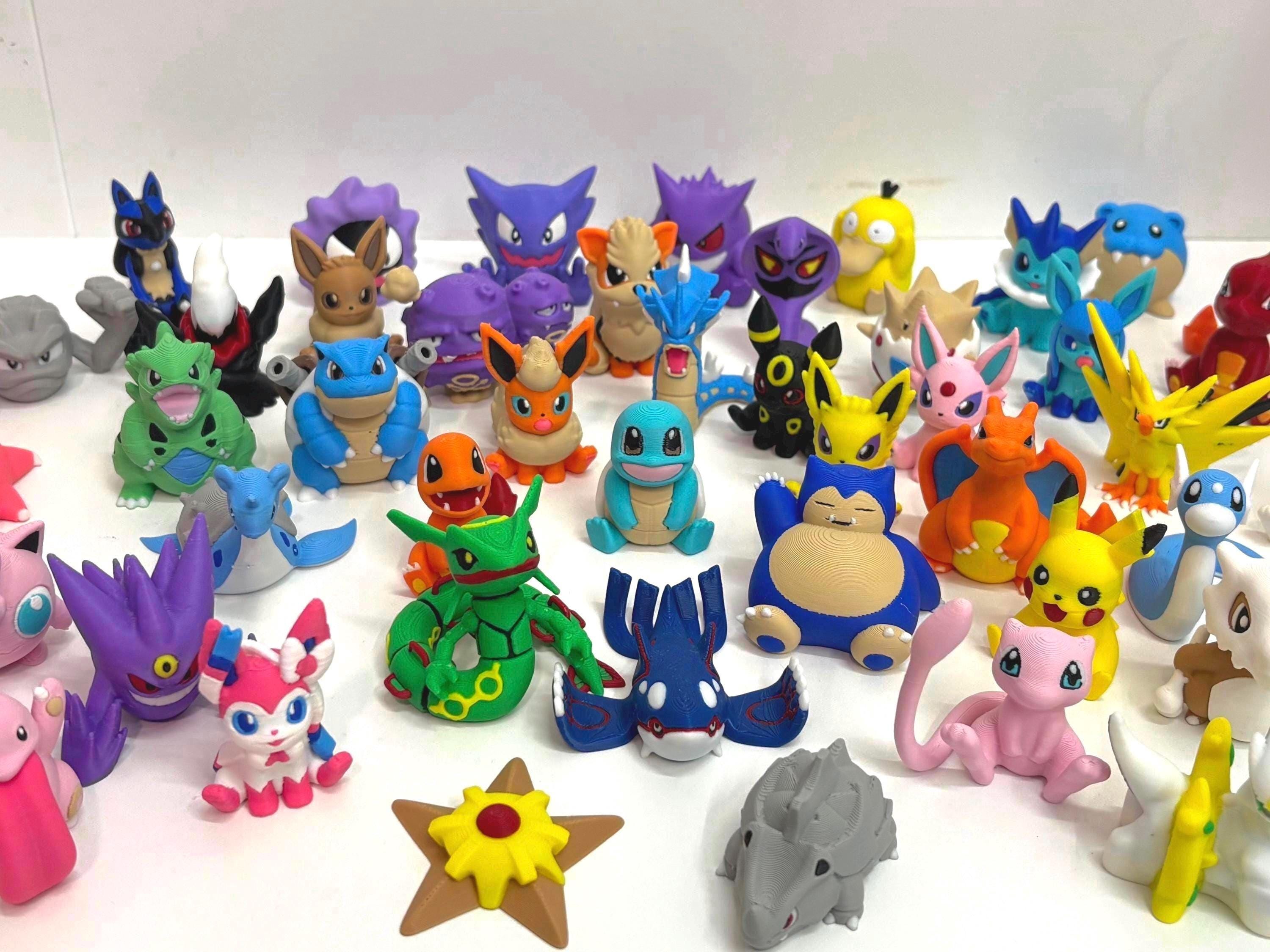 3D Printed Mini Pocket Monster Figurines – Legendary & Retro Creature Collectibles | Gamer Desk Decor | Pick Your Favorites