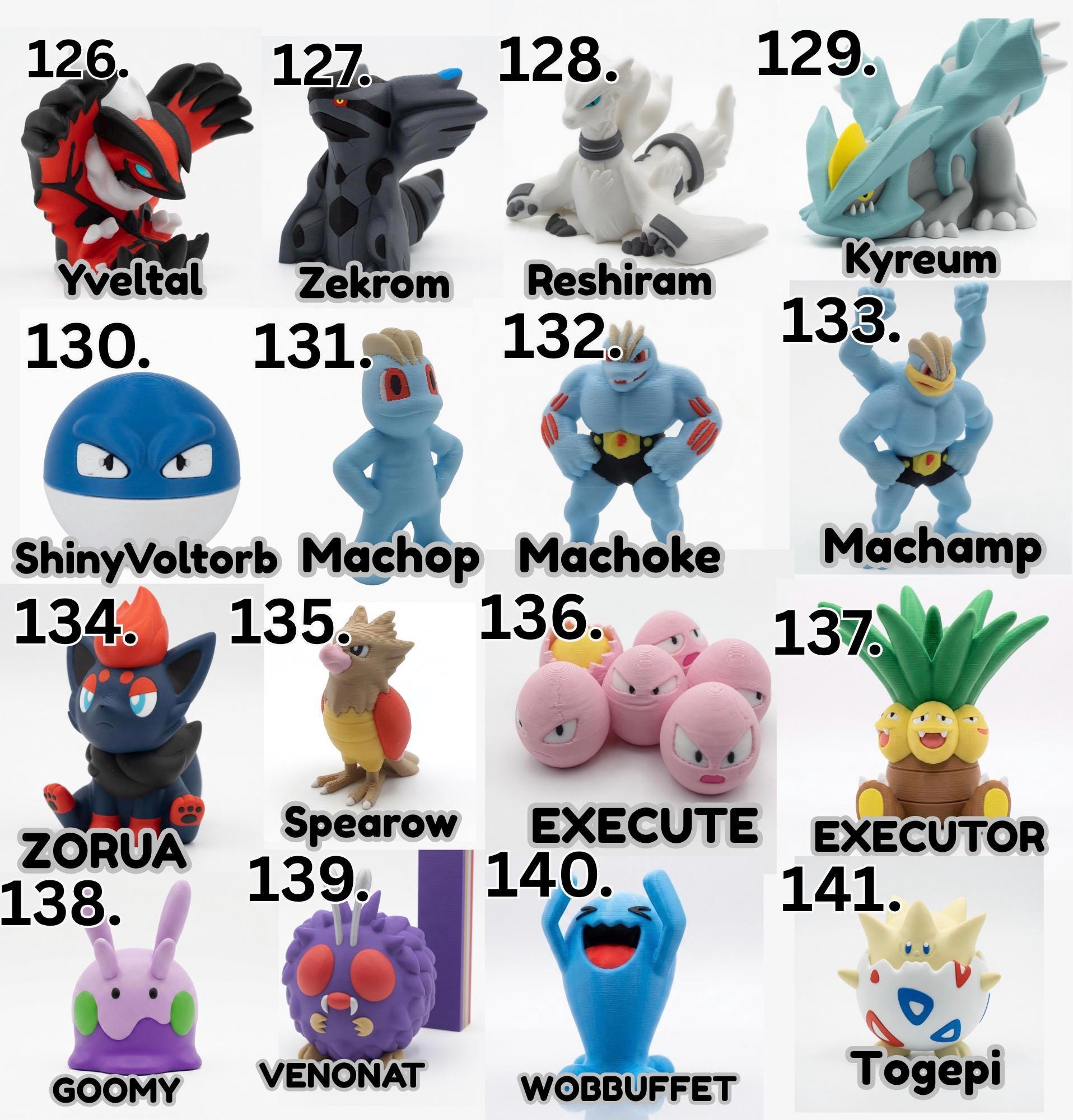 3D Printed Mini Pocket Monster Figurines – Legendary & Retro Creature Collectibles | Gamer Desk Decor | Pick Your Favorites