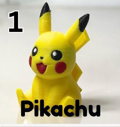 Paintable Poke Figures | Choose Your favorites | DIY Paintable 3D Printed Poke | Mini Poke Model Kit | Poke Gift | Unpainted